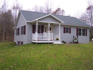 Custom modular ranch built by Saratoga Modular Homes in the Town of Hebron, Washington County NY